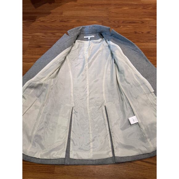 Veronica Beard gray dickey compatible Melange Wool Cashmere Blend coat size 4 - Picture 4 of 16